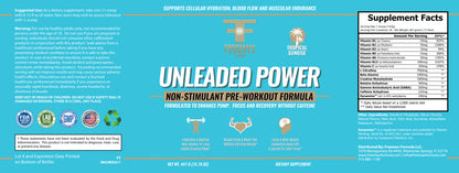 Leaded and UN.Leaded Power | Cellular Hydration. Muscle Pump Support.