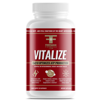 Thumbnail for Freeman Formula Vitalize CoQ10 supplement bottle designed to optimize ATP production, support cellular energy, and promote heart health.