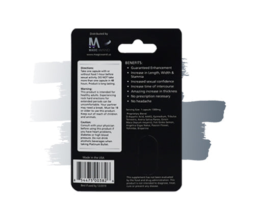 Platinum Bullet Ingredients - Male Enhancement | Freeman Formula Supplements