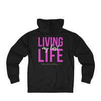 Thumbnail for Living My Best Life zip-up Hoodie